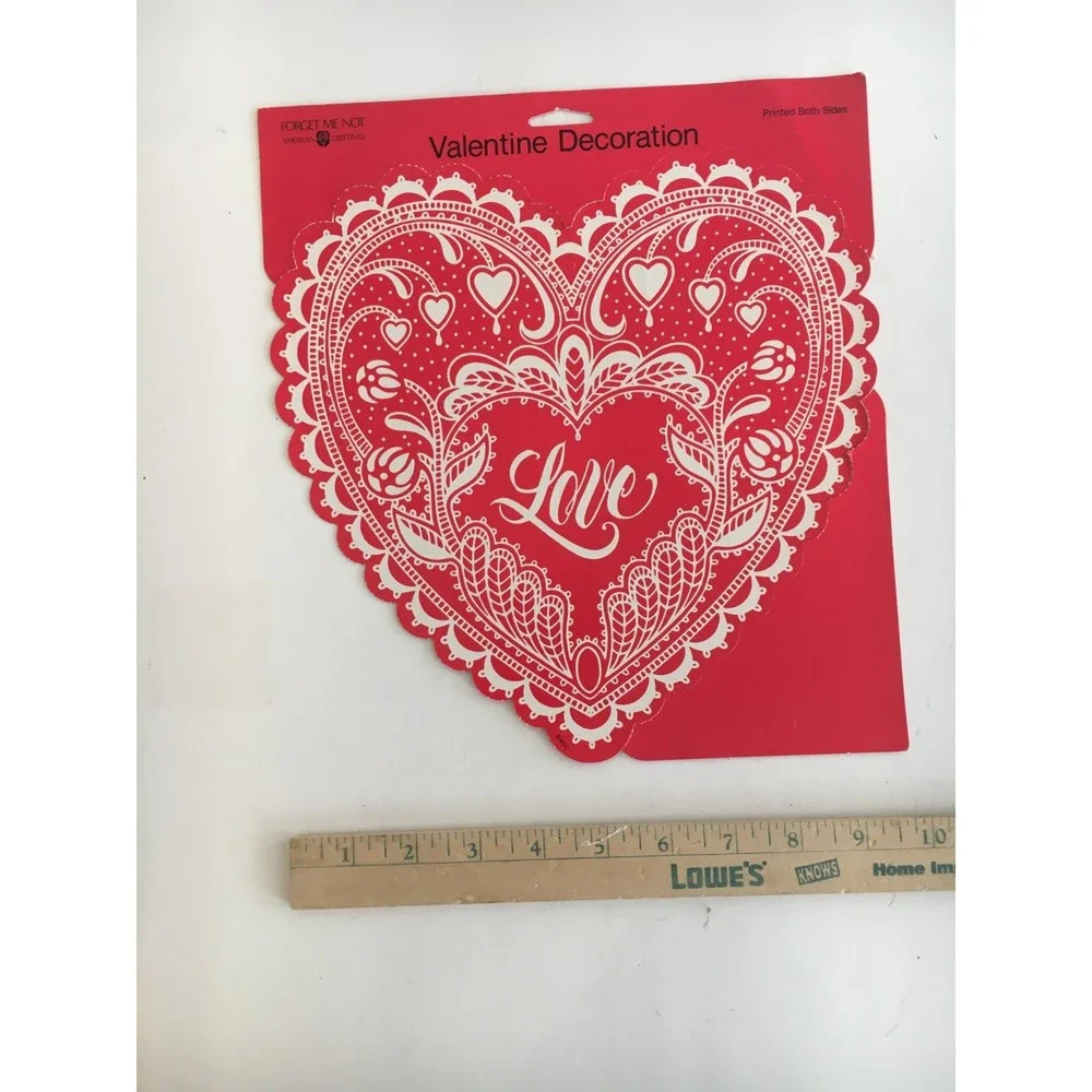 Valentine Decoration American Greetings Forget Me Not Paper Heart Party Decor